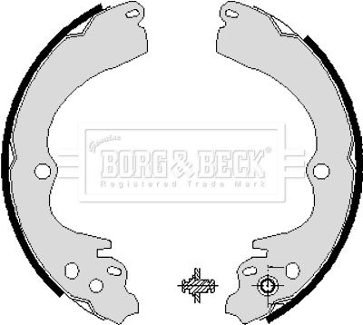 BORG & BECK Комплект тормозных колодок BBS6204
